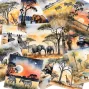 Preview: LaCreativ - Designpapier "Wildes Afrika" Paper Pack 6x6" - 24 Bogen